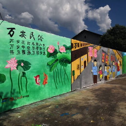 九江文化墙彩绘 墙绘壁画  美佳彩绘价格多少