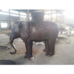 一对铜大象-内江铜大象-树林雕塑厂家
