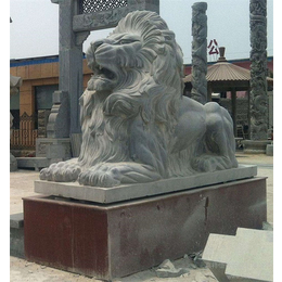 石雕狮子多少钱-盛晟雕塑-海南石雕狮子