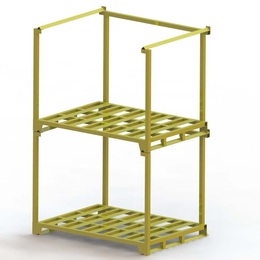 正立式固定巧固架 定做钢制堆垛架 大型钢制周转框 金属堆垛架