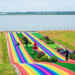颜色亮丽的七彩滑道项目 景区游乐户外拓展好项目