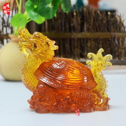 古法琉璃龙龟摆件礼品 琉璃风水摆件 广州琉璃工厂