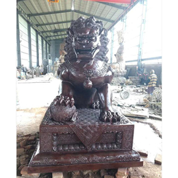 铜狮子动物雕塑-丹东铜狮子-鼎泰雕塑(多图)