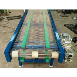 深圳网带输送机-耐高温链板传送带-槽钢链板输送机