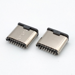 TYPE C 16P公头立式贴板  7.2mm高 USB