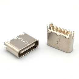 TYPE C 24P母座夹板0.8超短体5.75mm USB 