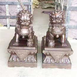 铜大狮子-铜雕狮子铸造厂家-铜大狮子制作