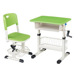 HL-A2005 塑钢手摇式升降课桌椅