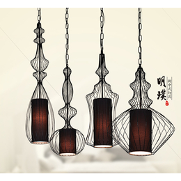 新中式吊灯客厅灯 复古中国风餐厅灯饰简约创意个性家用大厅灯具