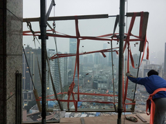 上海大玻璃吊上楼