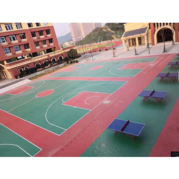 硅pu塑胶篮球场-陕西塑胶篮球场铺装-安康塑胶篮球场