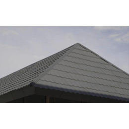 广州彩石金属瓦屋面改造瓦轻钢屋面平改坡方格形红色镀铝锌金属瓦