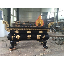 牡丹江铜雕香炉定制-博轩雕塑厂-方形铜雕香炉定制