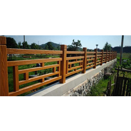 温州仿木围栏-锦城建材厂家*-景观仿木围栏