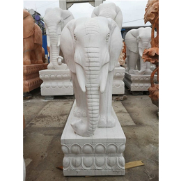 浙江石大象-众邦雕刻厂-石雕如意大象