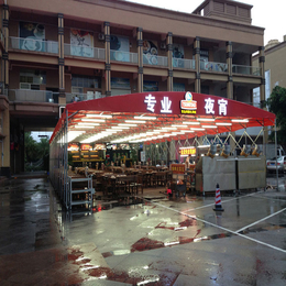 移动伸缩雨棚大型仓库推拉雨蓬洗车蓬大冶区简易停车篷洗车蓬