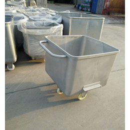 鹏翔不锈钢规格齐全(图)-料桶桶车图片-长葛料桶车缩略图