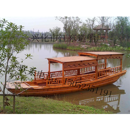 江东厂家江西上饶景区游玩木船观光木船仿古木船装饰船