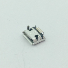 MICRO USB母座牛角型 小牛卷边