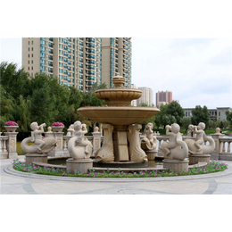 陕西欧式石雕喷泉厂家-盛晟雕塑