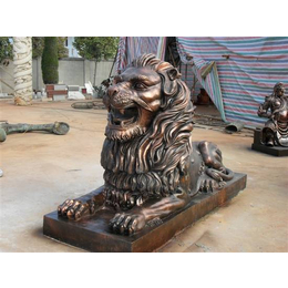 鼎泰铜雕厂家-焦作铜狮子雕塑-铜狮子雕塑报价