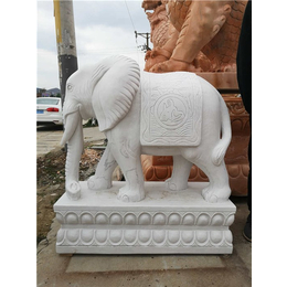 招财风水大象-泰州石雕大象-众邦雕刻厂家(查看)