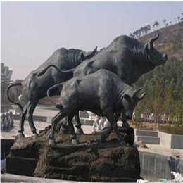 室外大型铜雕牛定做-西宁铜雕牛-厂家定制(图)