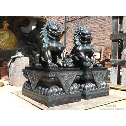 通化铜狮子雕塑定做-昌盛铜雕塑