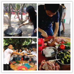 广州天河区公司户外培训团建拓展做饭烧烤员工生日聚会的农庄