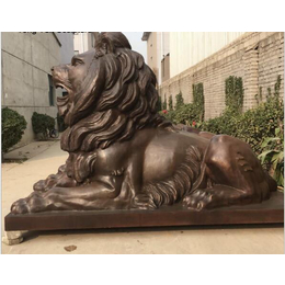 铸铜西洋铜狮子雕塑-铜狮子雕塑-恒盈雕塑