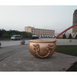 铜大缸雕塑-铜大缸-振昌铜雕(查看)