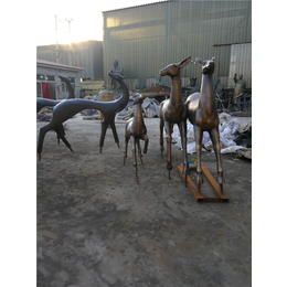 铸铝雕塑-铸铝保定加工厂-抽象鹿铸铝雕塑