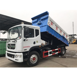 5吨10吨自卸式污泥运输车 开盖装料方式图片
