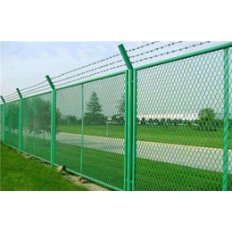 广州边框护栏网-角铁边框护栏-边框绿色铁丝护栏网