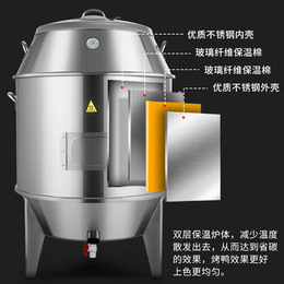 木炭烤鸭炉商用燃气烧鸭烤鸡炉不锈钢烧烤炉吊炉双层烧鹅炉