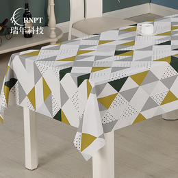 RNPT瑞年 供应接拼印花桌布长方形餐桌布PVC防水塑料桌布缩略图
