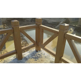 巴彦淖尔仿木护栏-泰安压哲栏杆-景观仿木护栏模具