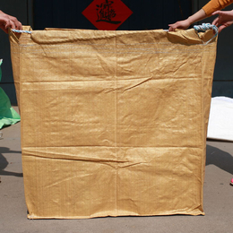 临沂吨袋生产厂家现货集装袋速发土黄再生料吊装袋承重1吨