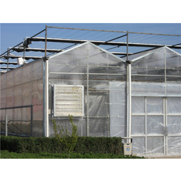 现货批发 v型阳光板温室 阳光板温室材料供应 质量可靠