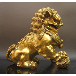 庆阳铜狮子-来图定做-故宫铜狮子