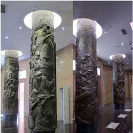 质量把关 -吕梁市铜柱子-大型室内龙纹铜柱子雕塑