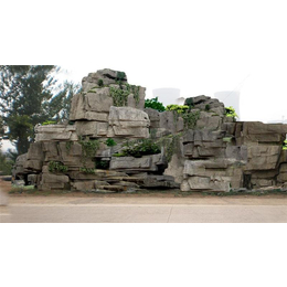 新疆塑石假山-盛程水泥塑石假山-庭院塑石假山