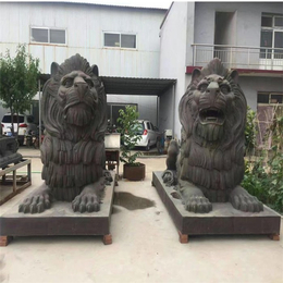 铜狮子雕塑厂家定制-内江铜狮子-设备*