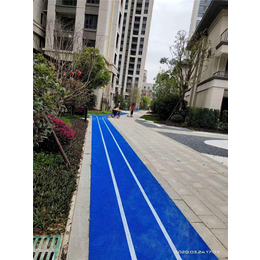 宿州彩色防滑路面-弘康环氧地坪漆生产商-彩色防滑自行车道