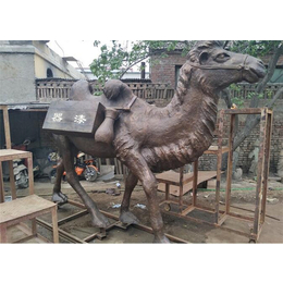 广场沙漠骆驼铜雕塑铸造厂-世隆铜雕