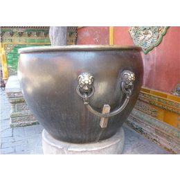 纯铜大缸铸造厂-世隆铜雕塑-大型纯铜大缸铸造厂
