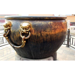 世隆雕塑-铜水缸定做