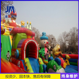 郑州金盟游乐设备(图)-充气城堡乐园-充气城堡