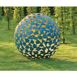 湖北匠鑫雕塑厂家-不锈钢球体雕塑定做-随州不锈钢球体雕塑