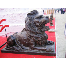 立保铜雕厂家(多图)-大型铜狮子厂家-海东市大型铜狮子